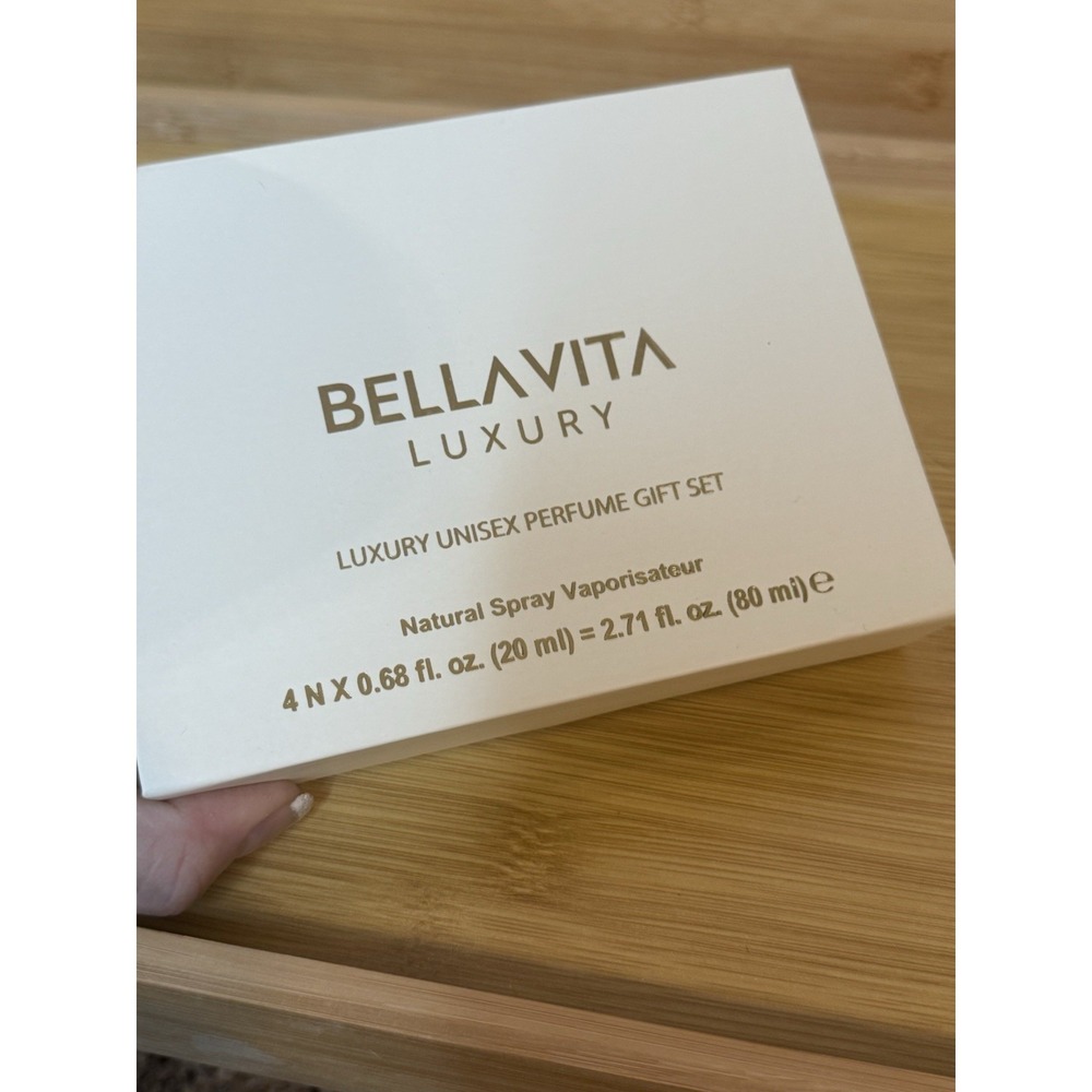 Bellavita Luxury Unisex Perfume Gift Set with Honey 0.68 Fl Oz (Pack of 4) NIB - Picture 4 of 5